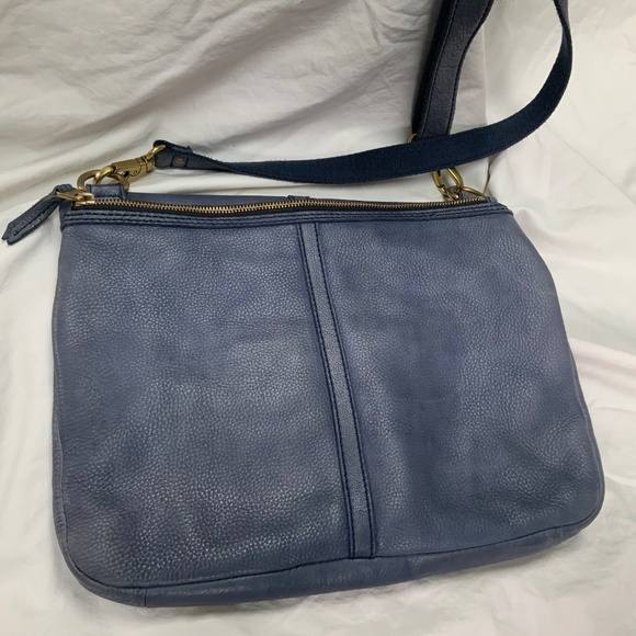Blue Grey Fossil Crossbody Shoulder Bag - Picture 2 of 14
